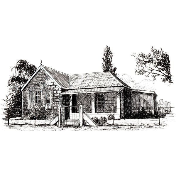 How to Draw a Farmhouse in Pen and Ink