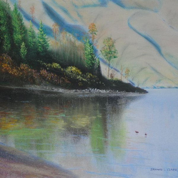 How to Draw Lake Wakatipu in Pastel