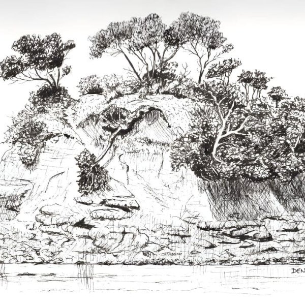How to Draw Torbay Tor in Pen and Ink