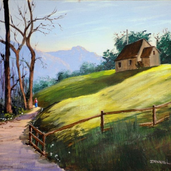 Paint an Early Morning in Acrylic