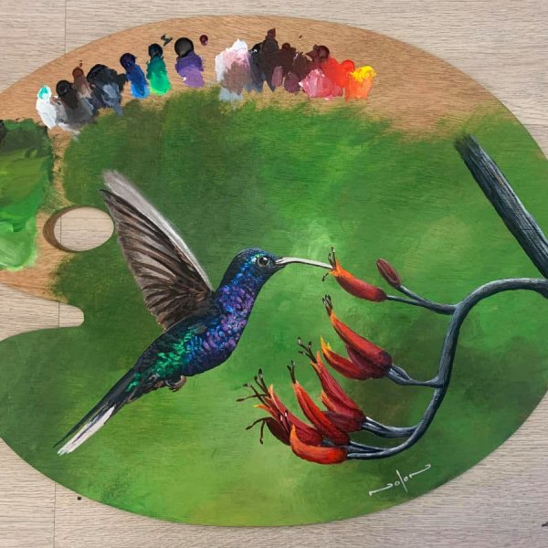 How to Paint a Hummingbird in Acrylic