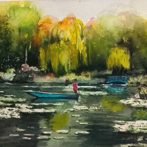 How to Paint Monet’s Garden in Watercolor
